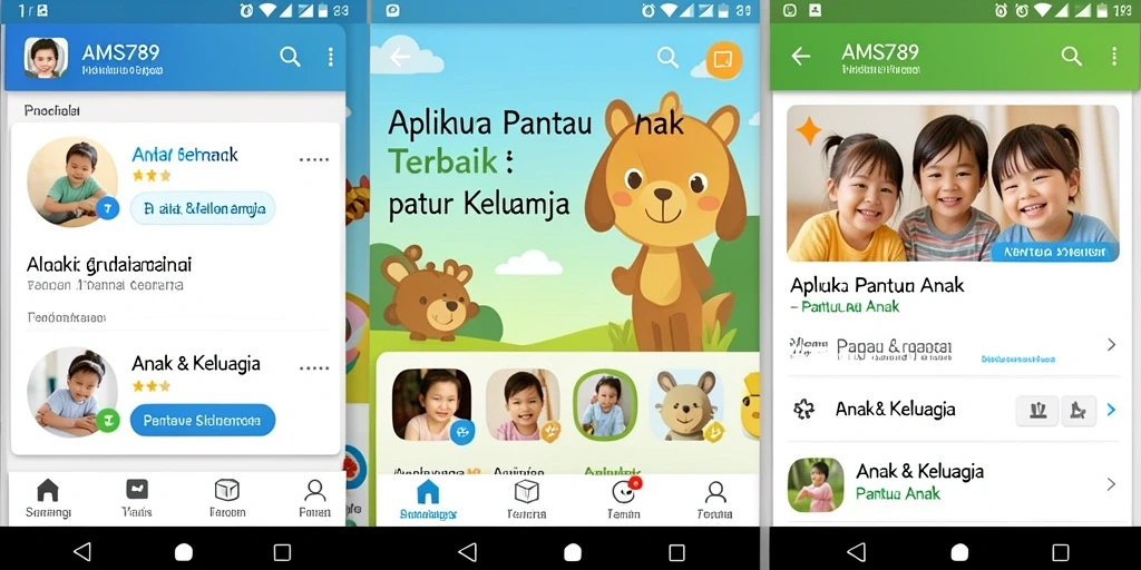 Antarmuka AMS789 yang mendukung pemantauan aktivitas anak.