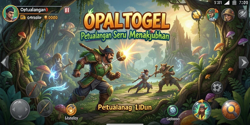 Tampilan antarmuka OPALTOGEL yang menarik dalam petualangan seru.