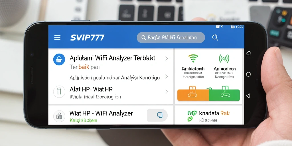 Tampilan antarmuka SVIP777 yang informatif untuk analisis WiFi.